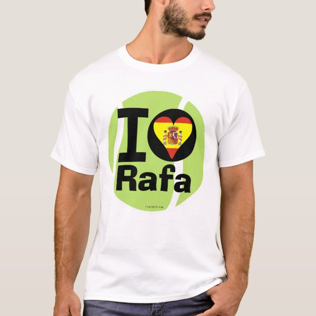 Amo la camiseta de la pelota de tenis de Rafa (Anverso)
