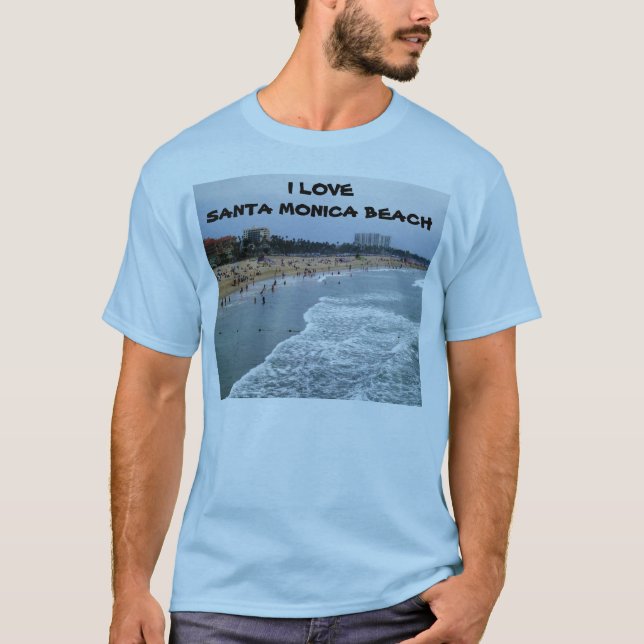 AMO la camiseta de la PLAYA de SANTA MÓNICA (Anverso)