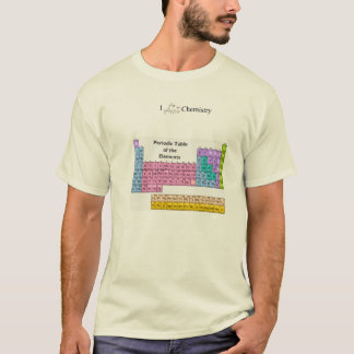 Amo la camiseta de la química