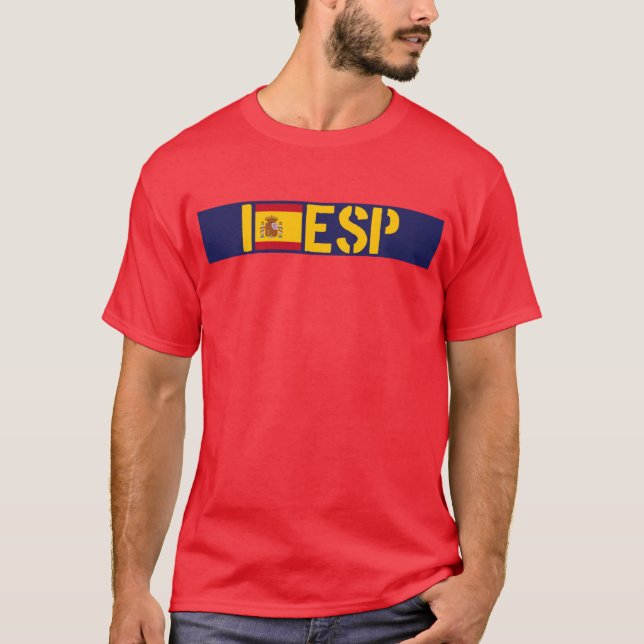Amo la camiseta de la raya de ESPAÑA (Anverso)