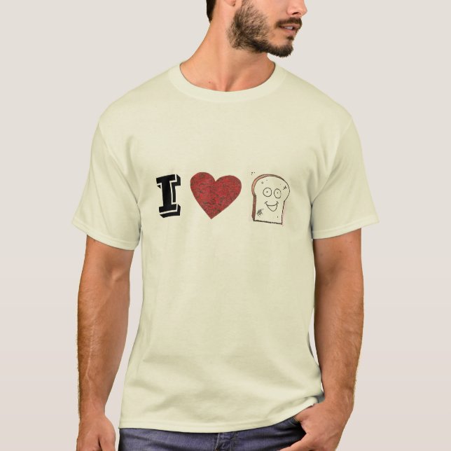 Amo la camiseta de la tostada (Anverso)