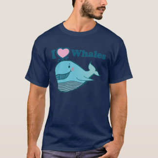 Amo la camiseta de las ballenas - modificada para