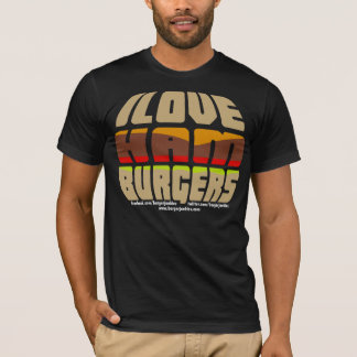 Amo la camiseta de las hamburguesas