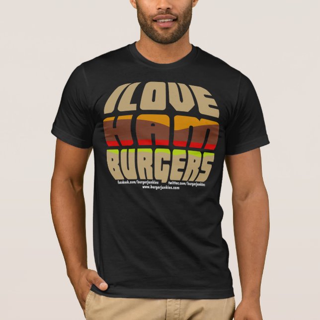 Amo la camiseta de las hamburguesas (Anverso)