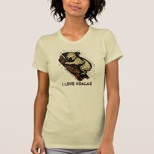 Amo la camiseta de las koalas (Anverso)
