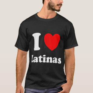 Amo la camiseta de las latinas que corazón a las l
