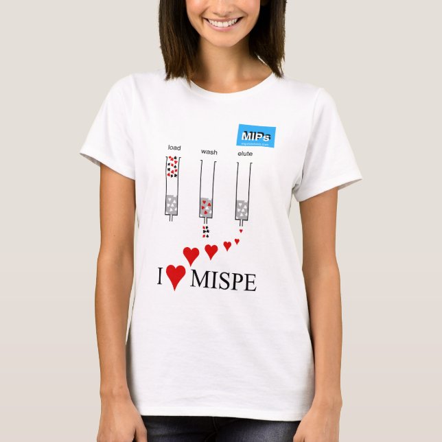 Amo la camiseta de las mujeres de MISPE (Anverso)