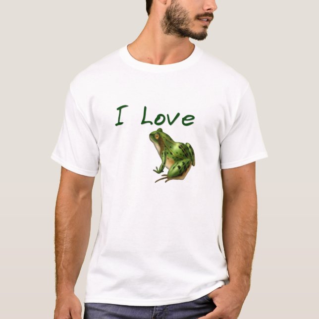Amo la camiseta de las ranas (Anverso)