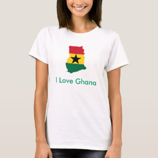 Amo la camiseta de las señoras de Ghana