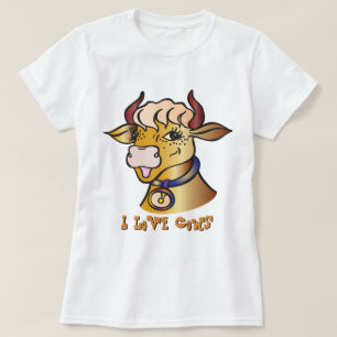 Amo la camiseta de las vacas
