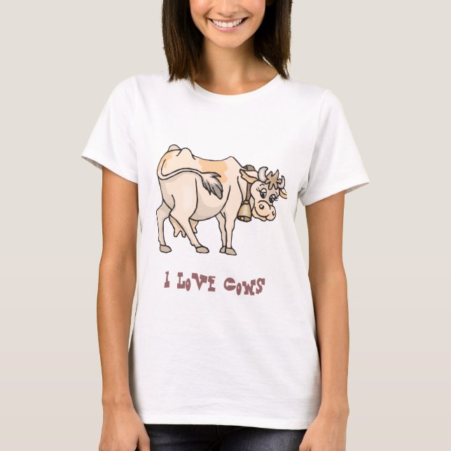 Amo la camiseta de las vacas (Anverso)