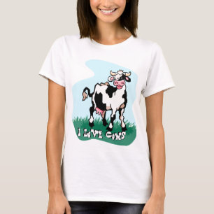 Amo la camiseta de las vacas