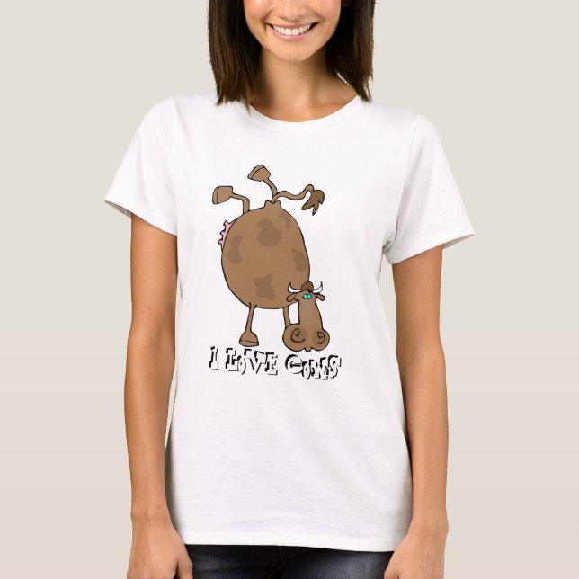 Amo la camiseta de las vacas (Anverso)