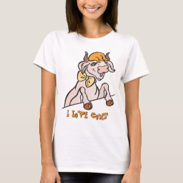 Amo la camiseta de las vacas