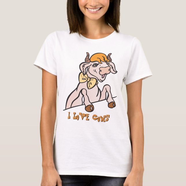 Amo la camiseta de las vacas (Anverso)