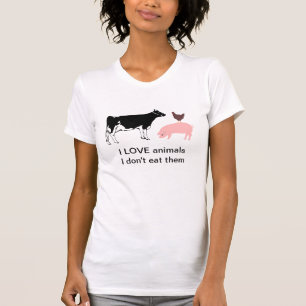 Amo la camiseta de los animales
