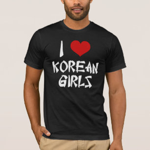 Amo la camiseta de los Chicas coreanos