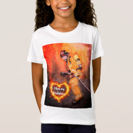 Amo la camiseta de los Chicas de los niños bombero