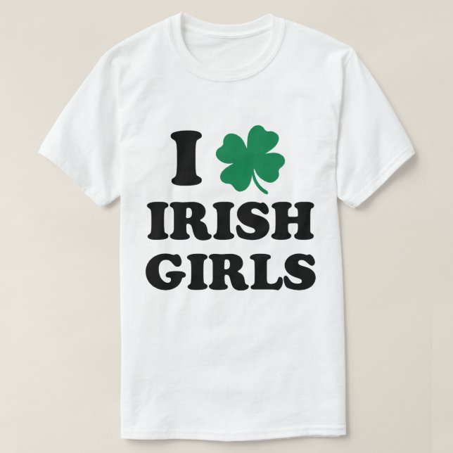 Amo la camiseta de los Chicas irlandeses (Diseño del anverso)