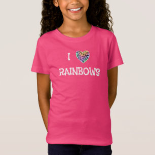 Amo la camiseta de los Chicas Rainbows