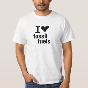 Amo la camiseta de los combustibles fósiles