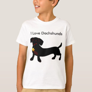Amo la camiseta de los Dachshunds