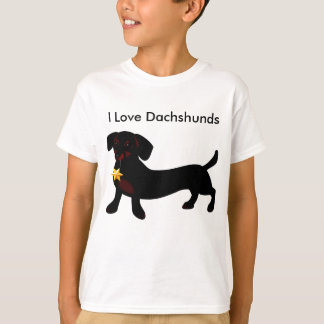 Amo la camiseta de los Dachshunds