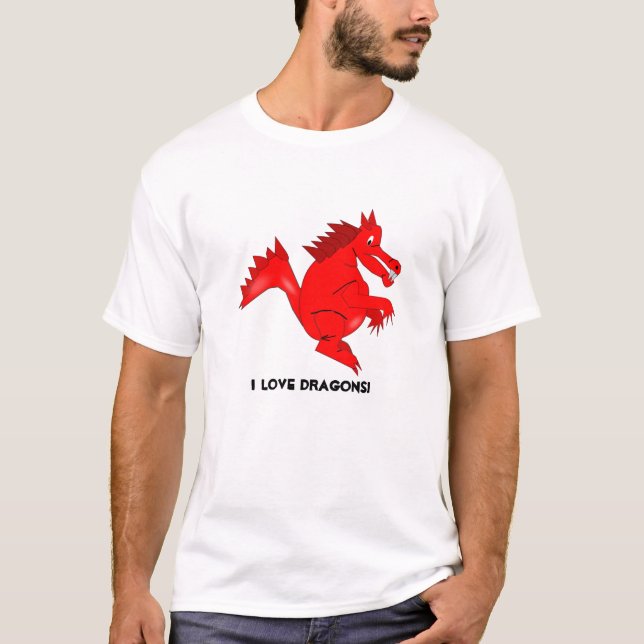 Amo la camiseta de los dragones (Anverso)