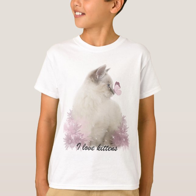 Amo la camiseta de los gatitos (Anverso)