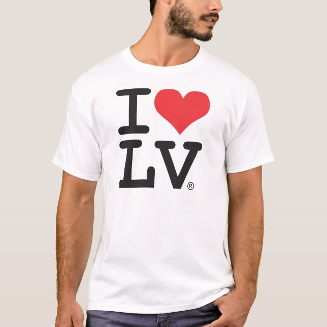 AMO LA CAMISETA DE LOS HOMBRES DE LV® (Anverso)