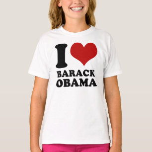 Amo la camiseta de los niños de Barack Obama