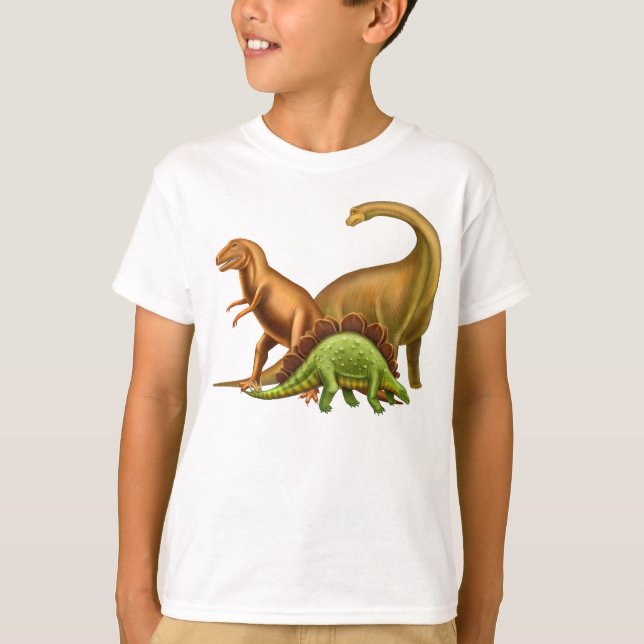 Amo La Camiseta De Los Niños De Dinosaurios (Anverso)