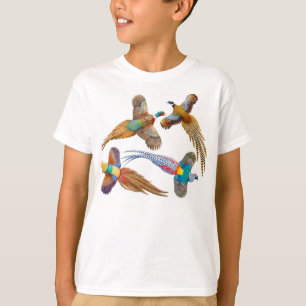 Amo la camiseta de los niños de los faisanes