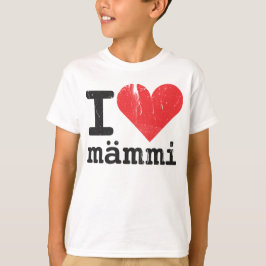 Amo la camiseta de los niños de Mämmi