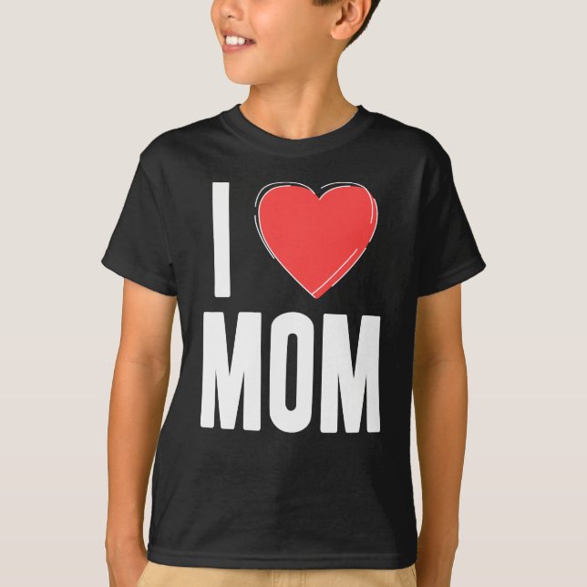 Amo la camiseta de los niños de MOM - Amor simple  (Anverso)
