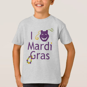 Amo la camiseta de los niños del carnaval