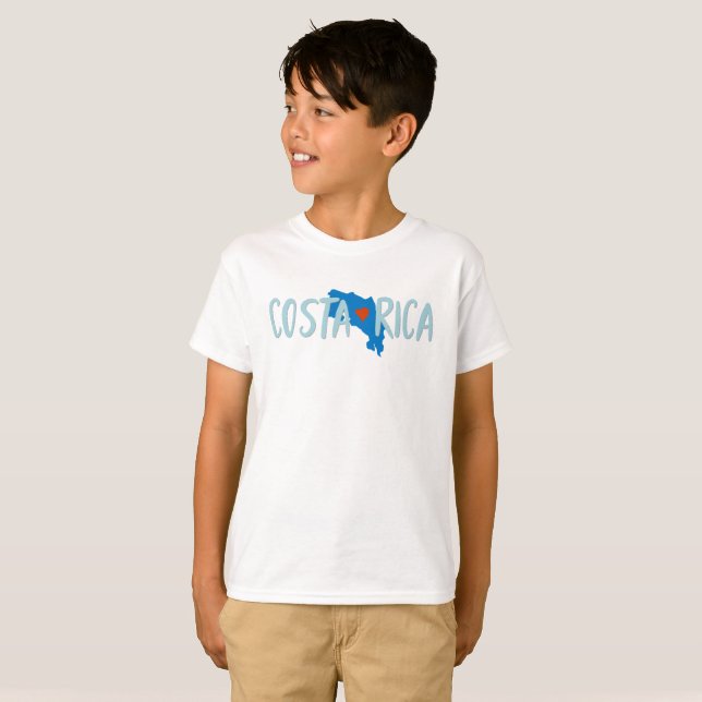 Amo la camiseta de los niños del recuerdo del mapa (Anverso completo)