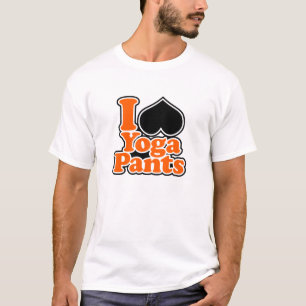 Amo la camiseta de los pantalones de la yoga