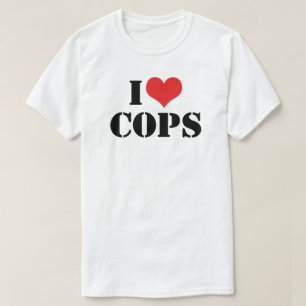 Amo la camiseta de los policías