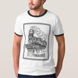 Amo la camiseta de los trenes
