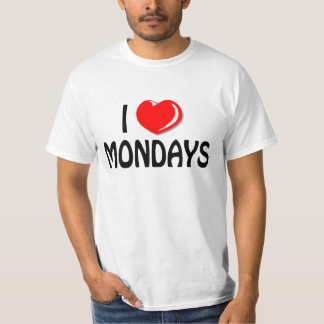Amo la camiseta de lunes