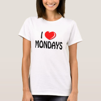 Amo la camiseta de lunes