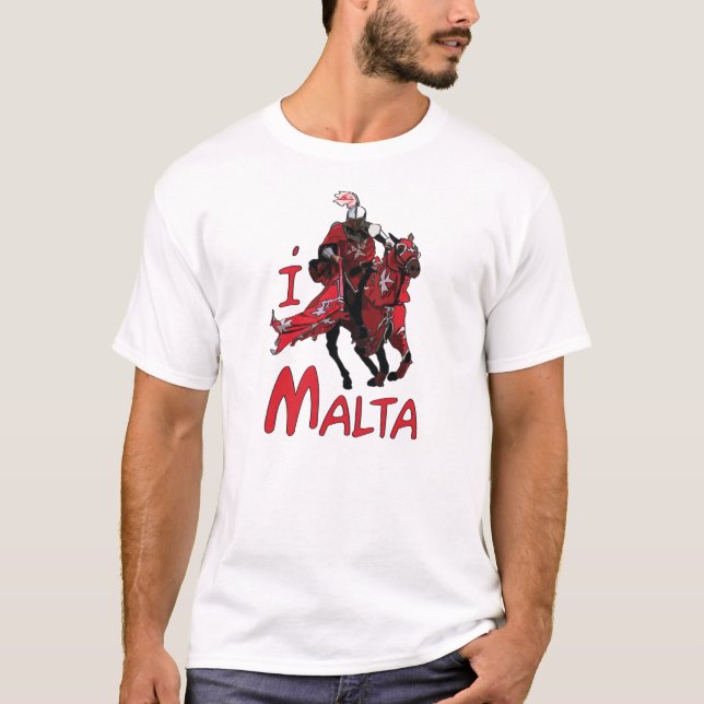 AMO la camiseta de MALTA (Anverso)