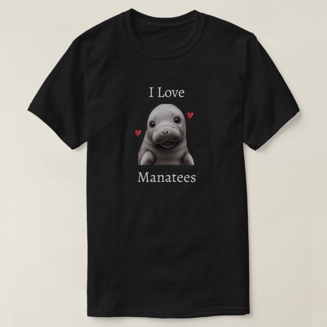 Amo la camiseta de Manatees (Diseño del anverso)