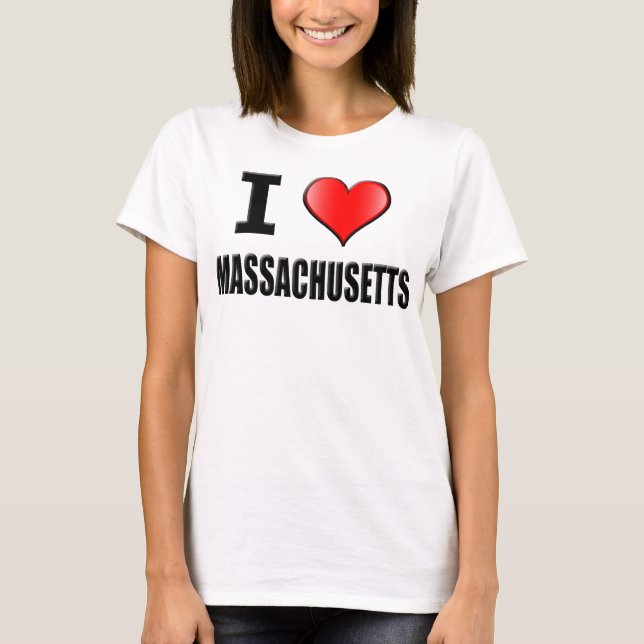 Amo la camiseta de Massachusetts - mujeres (Anverso)