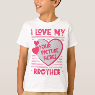 Amo la camiseta de mi hermano Personalizado Brothe