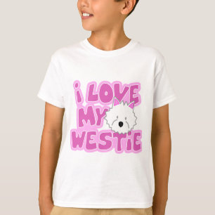 Amo la camiseta de mi niño de Westie