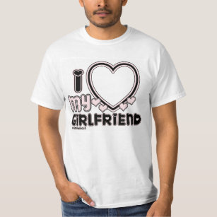 Amo la camiseta de mi novia Personalizado