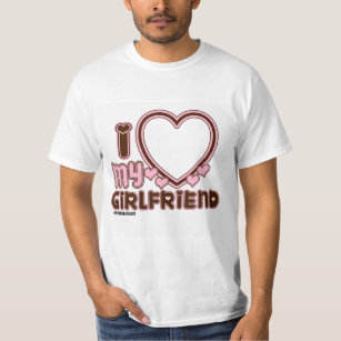 Amo la camiseta de mi novia Personalizado