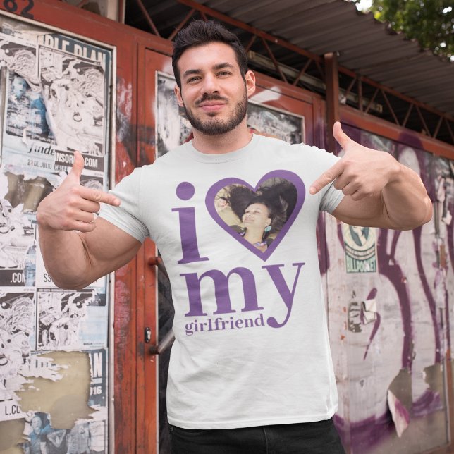 Amo la camiseta de mi Personalizado novia (Subido por el creador)